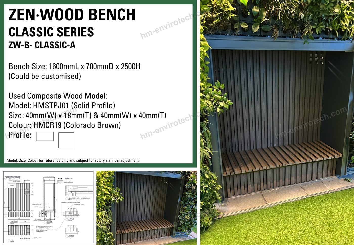 Classic Series shelter bench