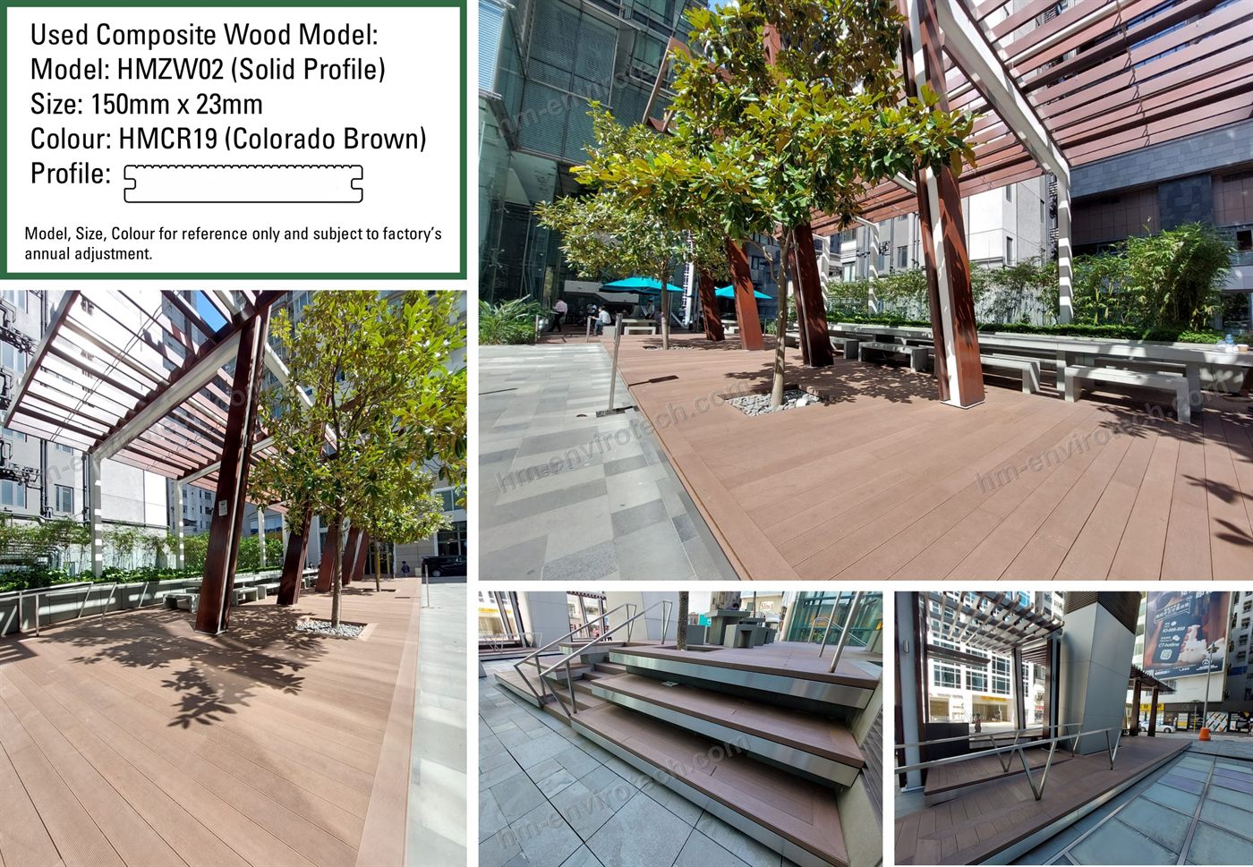 Pergola walkway deck