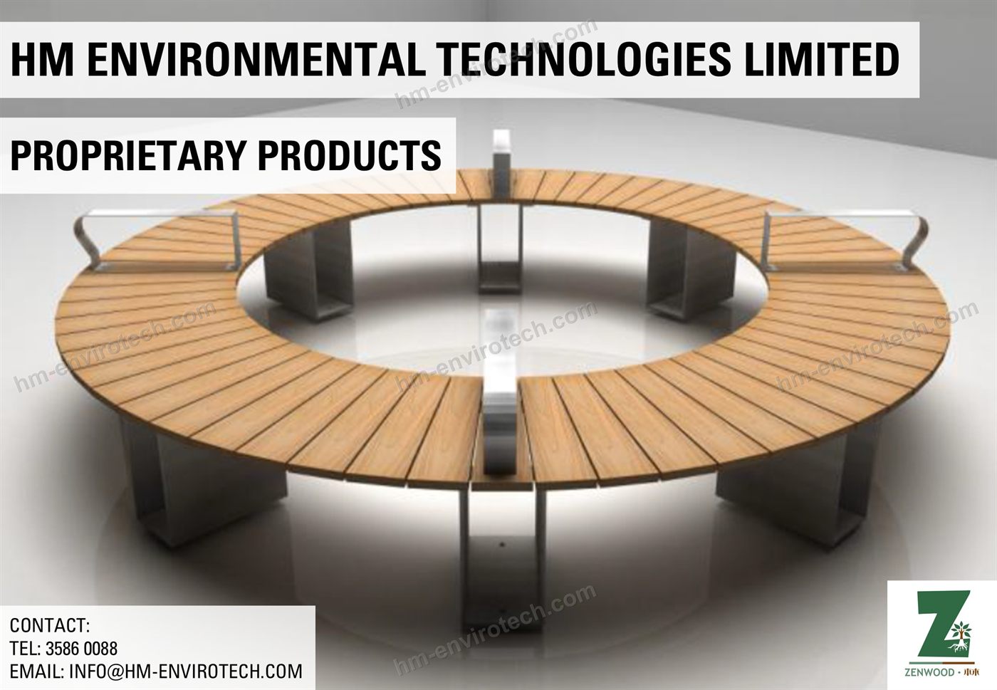 Circular bench overview