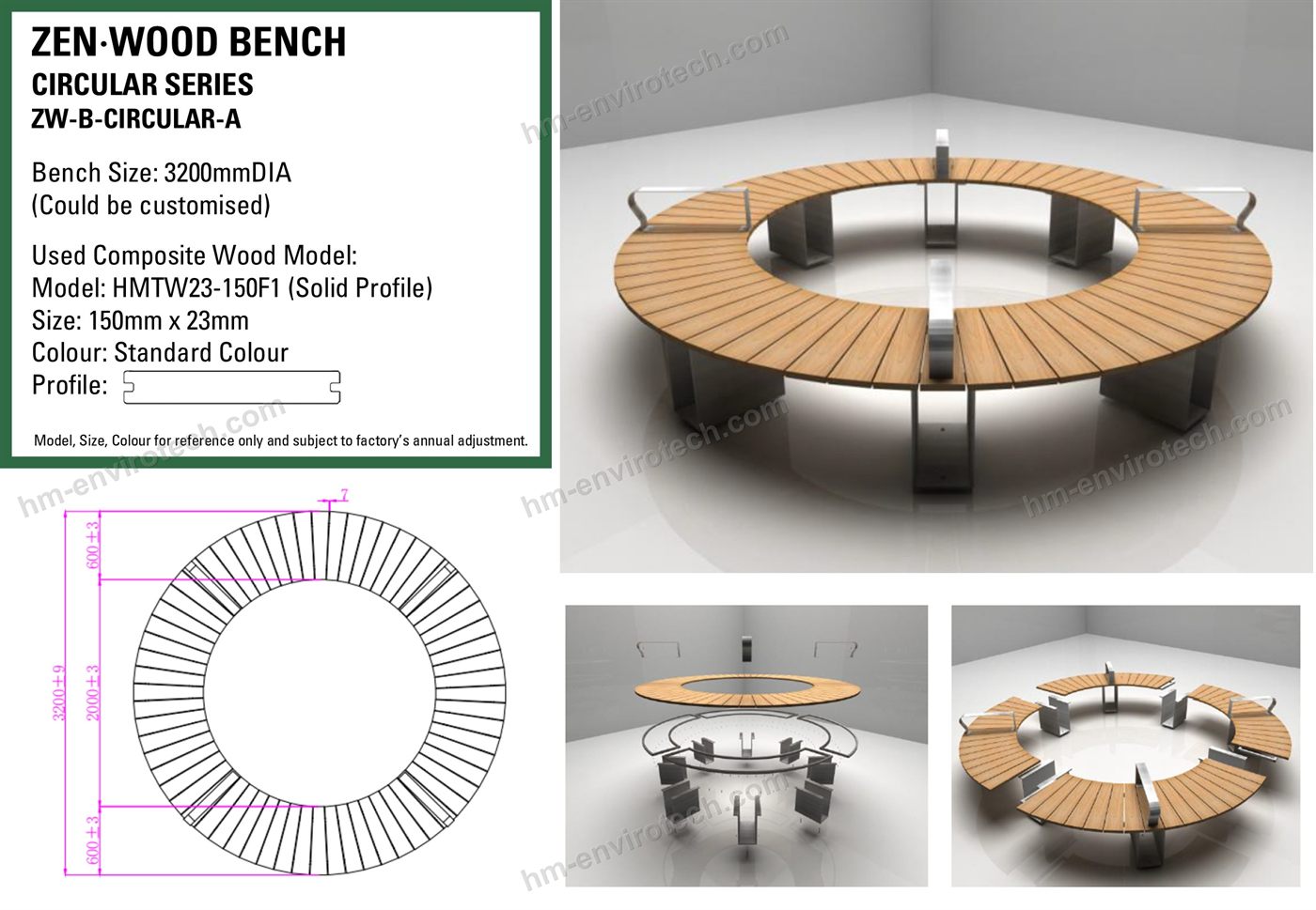 Circular Series bench