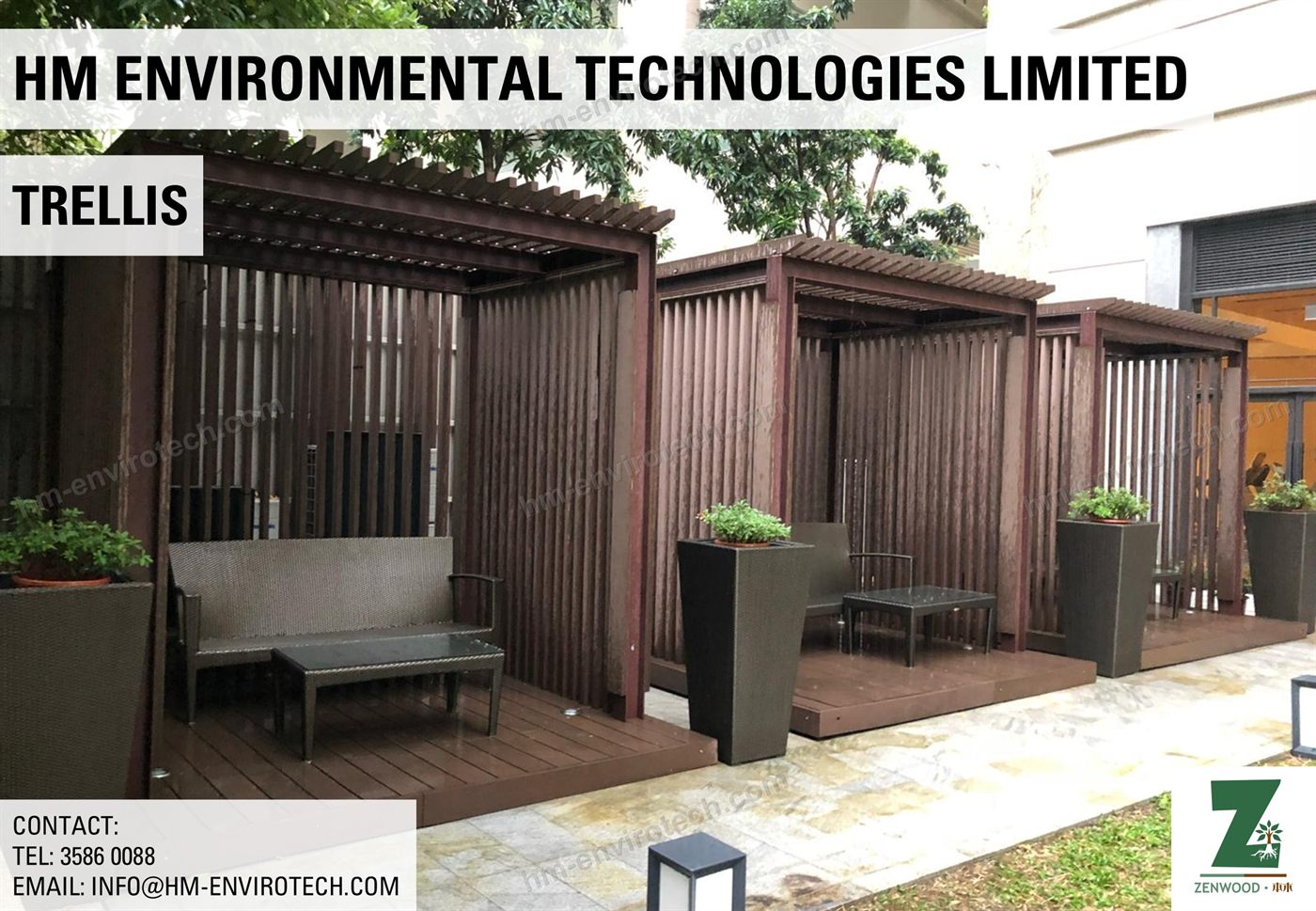 Garden trellis cabins