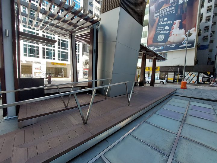 Three Pacific Place composite wood decking Hong Kong — photo 3